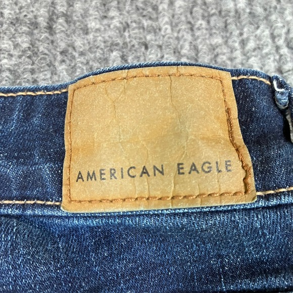American Eagle Womens Skinny Jeans Size 16 Regular Blue Denim Next Level Stretch - Picture 5 of 10